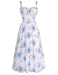 Easter Dresses for Women Floral Corset Dress Summer