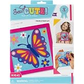 Colorbok Sew Cute! Needlepoint Kit-Butterfly