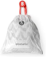 Brabantia PerfectFit Bin Liners Size B 5 L White 40 Bags Thick Plastic view 4