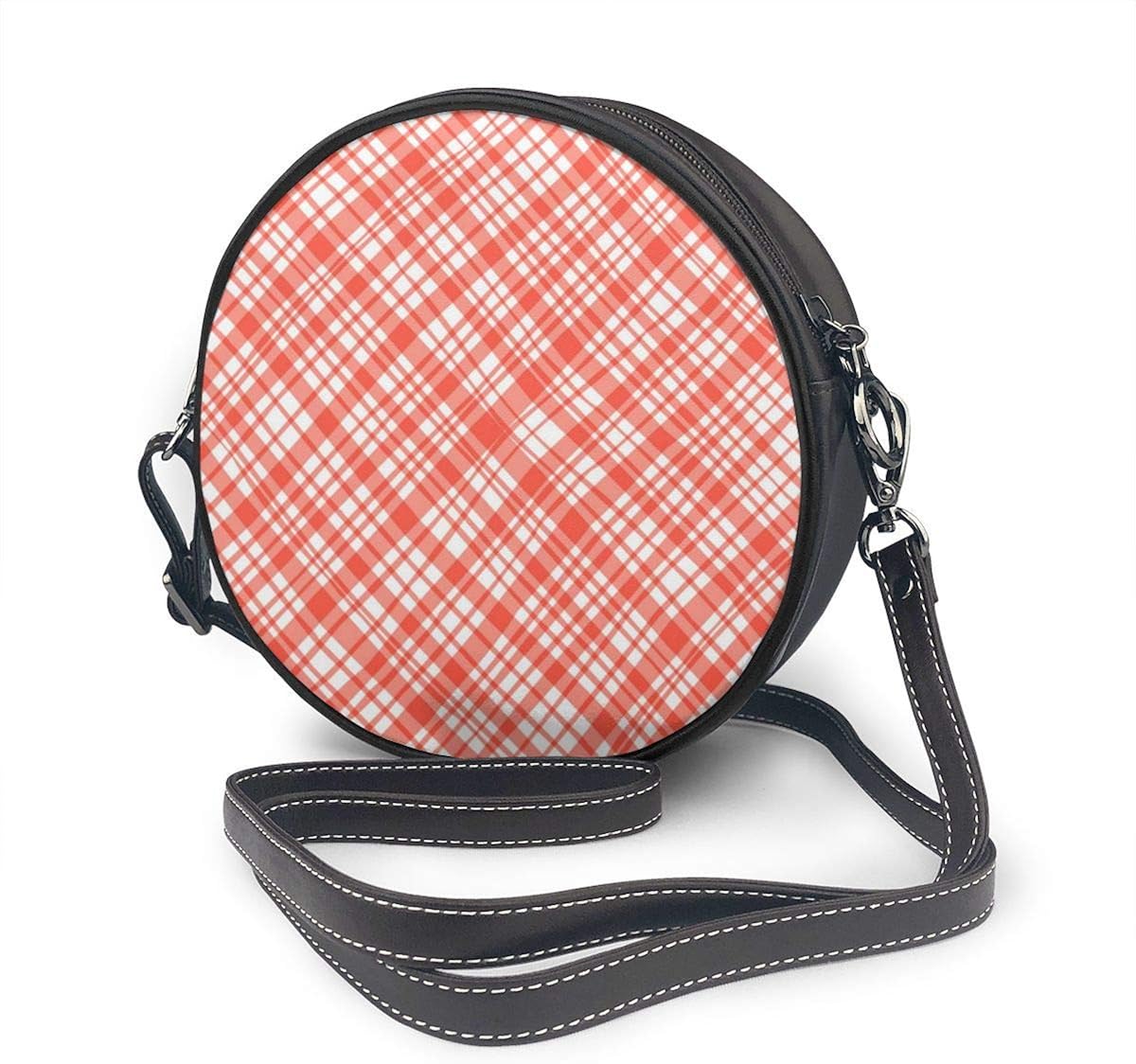 checkered messenger bag