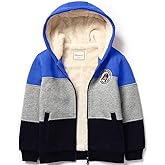 Bumeex Kids Boy's Girl's Sherpa Fleece Lined Jacket Spring Fall Winter Zip up Sweatshirt Hoodie 2-14Y(Toddler/Kid)