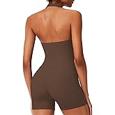 RXRXCOCO Halter Workout Sets for Women 2 Piece V Neck Tank Tops Hidden Scrunch Booty Shorts Gym Outfits with Pockets
