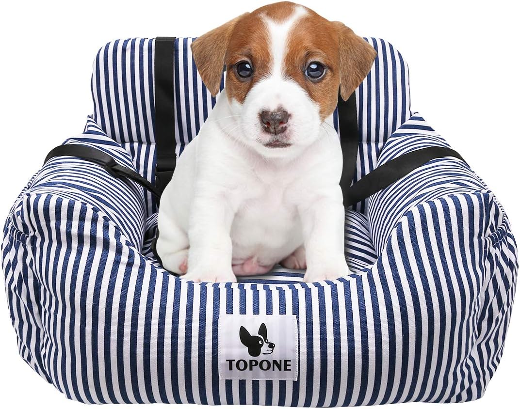 Small Dog Car Seat,Pet Car Booster Front Seat Carrier with Removable