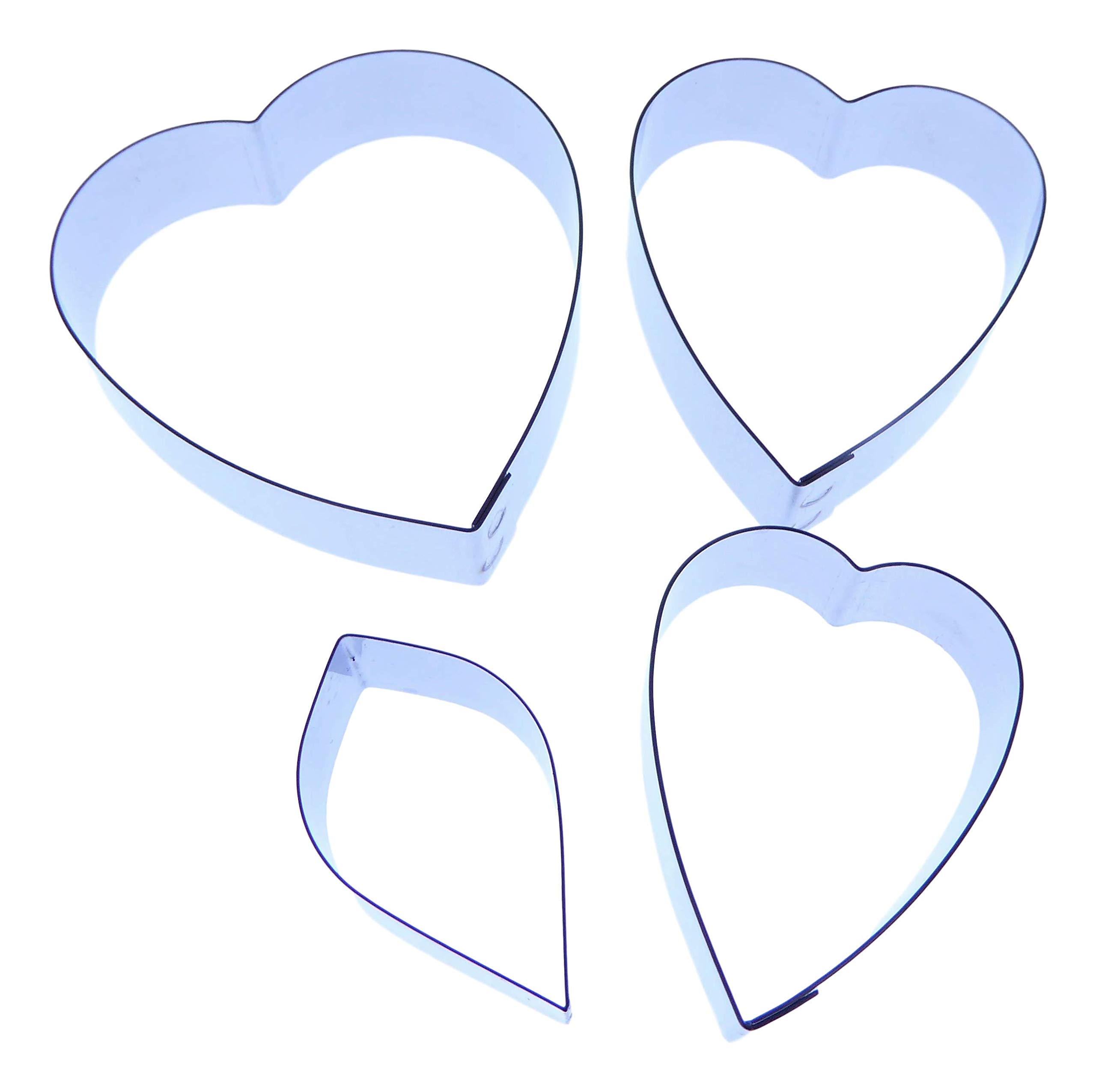 Camelia Petal Cutter Set - Set of 4 - Sugarcraft Cutter - Stainless Steel