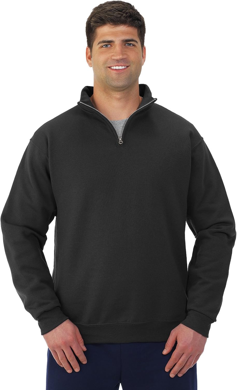 cadet collar sweatshirt