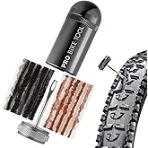 PRO BIKE TOOL Tubeless Bike Tyre Repair Kit – for MTB and Road Bicycle Tyres – Fix a Puncture or Flat, Fast – Tackle Set Incl