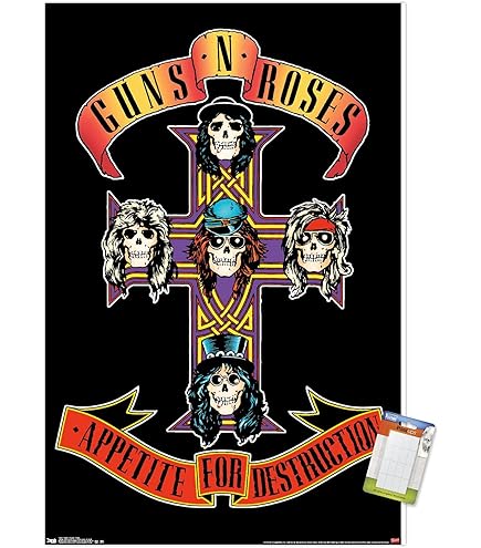 Trends International Guns N' Roses - Cross Wall Poster, Premium