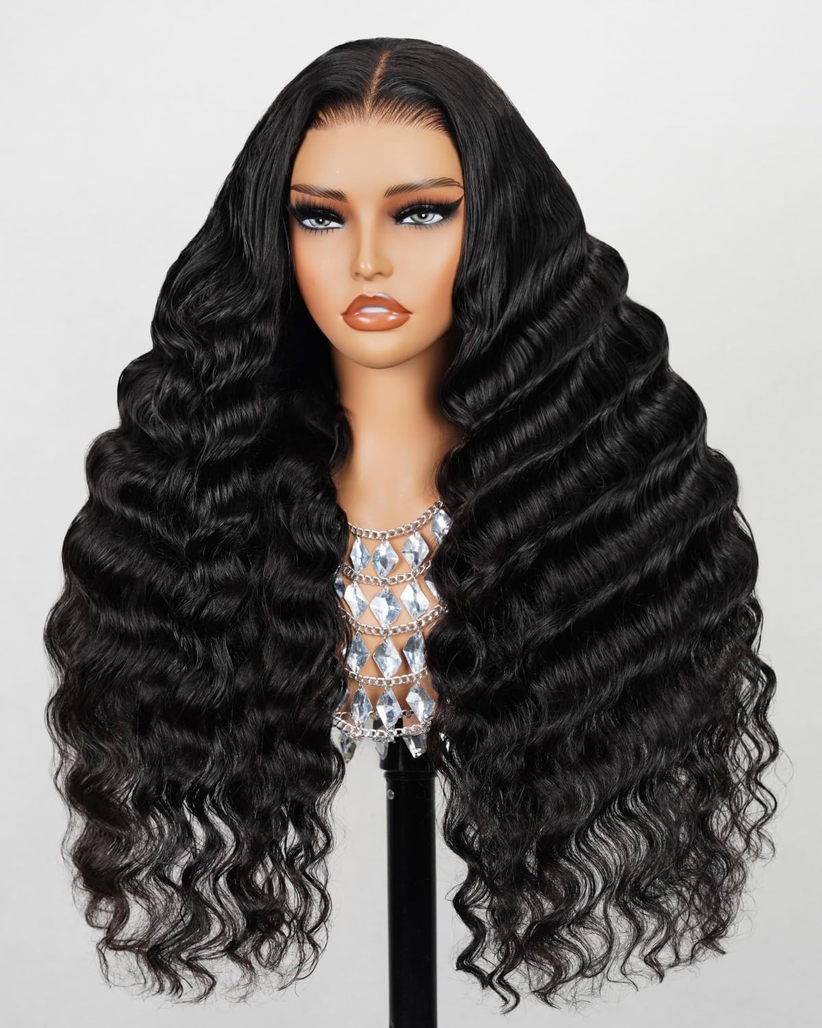 MEGALOOK Wear and Go Glueless Wigs Human Hair 5x6 Pre Cut HD Lace Front Wigs Human Hair Loose Deep Wave Human Hair Wig Pre Plucked Bleached Tiny Knots Closure Wigs Human Hair 20 Inch — image 1