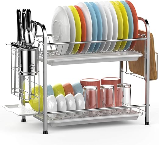amazon stainless steel dish drainer
