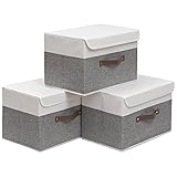 OUTBROS Foldable Storage Boxes, Large Linen