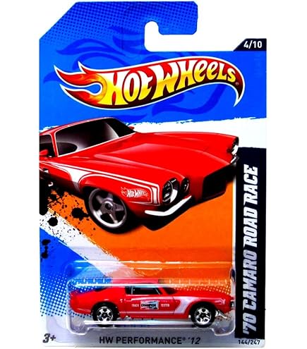 Amazon.com: 2012 Hot Wheels HW Perfomance '70 Camaro Road Race Red