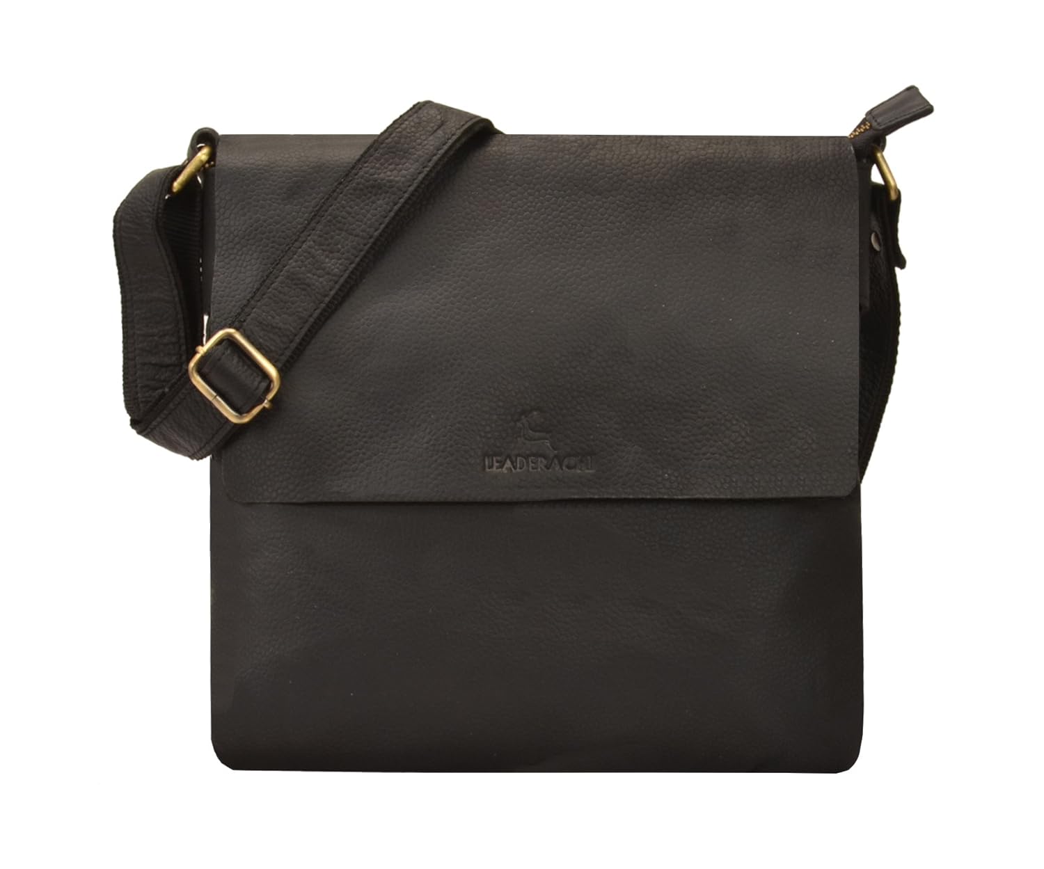 leaderachi women's leather sling and crossbody bag(black, ct4-0400)