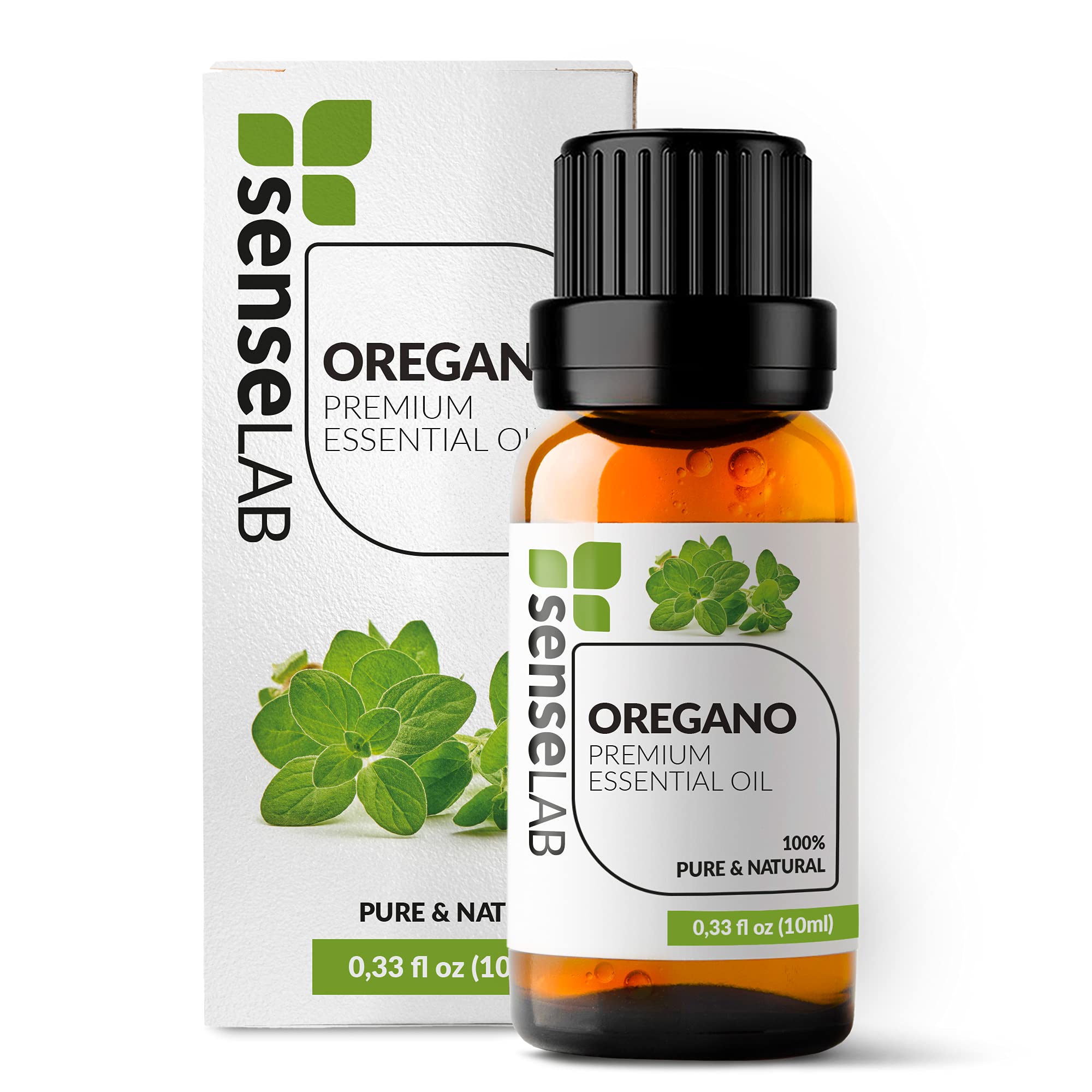 SenseLAB Oregano Essential Oil - 100% Pure Extract Oregano Oil Therapeutic Grade Essential Oils - for Diffuser and Humidifier - Skin Care Oil - Aromatherapy Oils (10 ml)