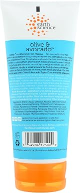 Earth Science Olive & Avocado Deep Conditioning Hair Masque 8oz Gluten Free view 2