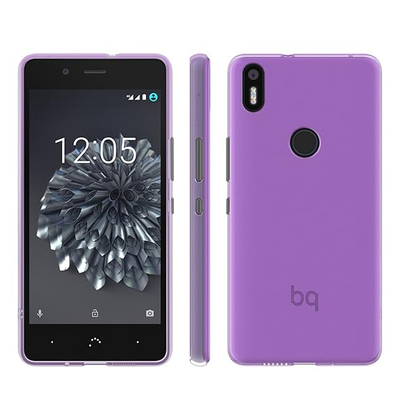 TBOC® Lila Gel TPU Hülle für BQ Aquaris X5 Plus (5.0 Zoll) Ultradünn Flexibel Silikonhülle (Nitch kompatibel mit bq Aquaris X
