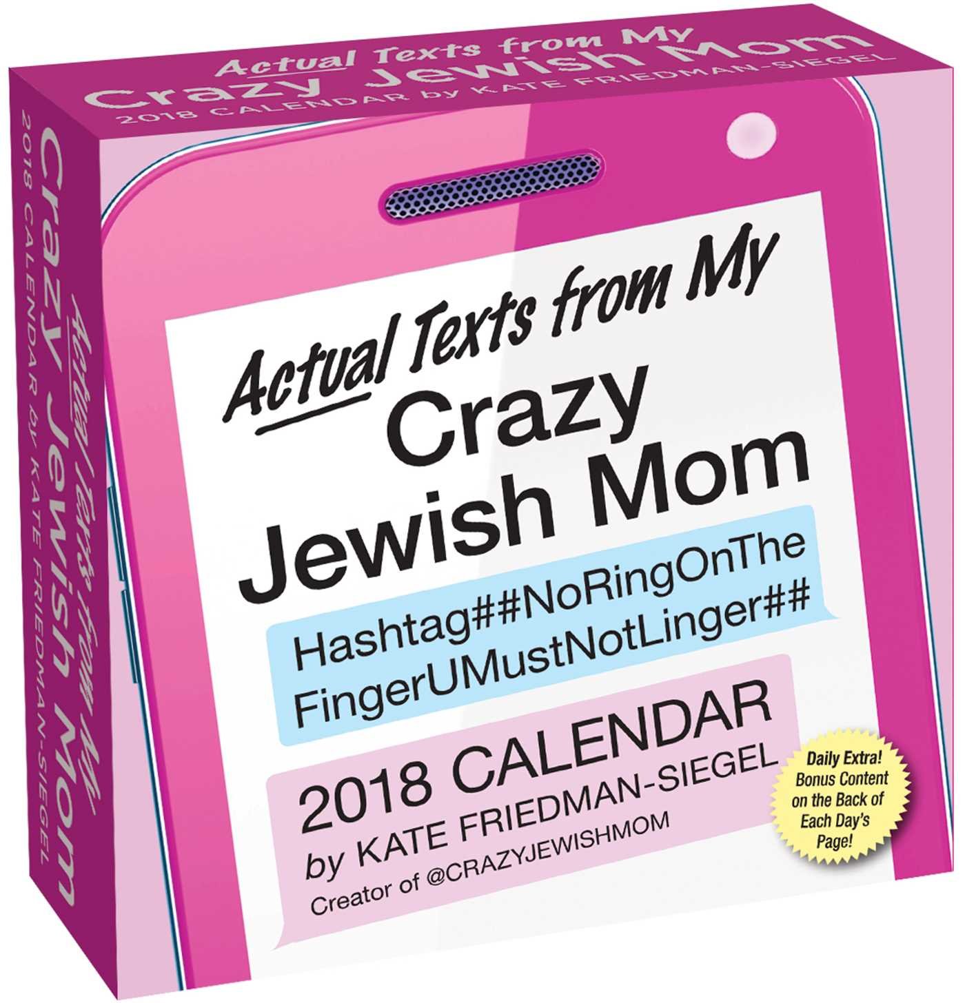 Actual Texts From My Crazy Jewish Mom 2018 Day To Day Calendar