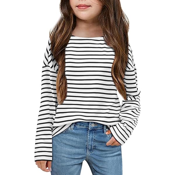 Girls Long Sleeve Shirt Haloumoning Girls Summer Short Sleeve
