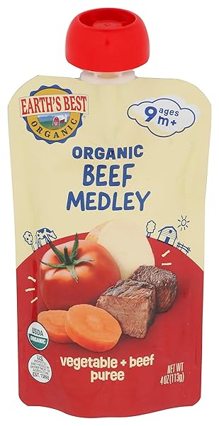 EARTHS BEST ORGANIC VEGETABLE BEEF MEDLEY BABY FOOD...