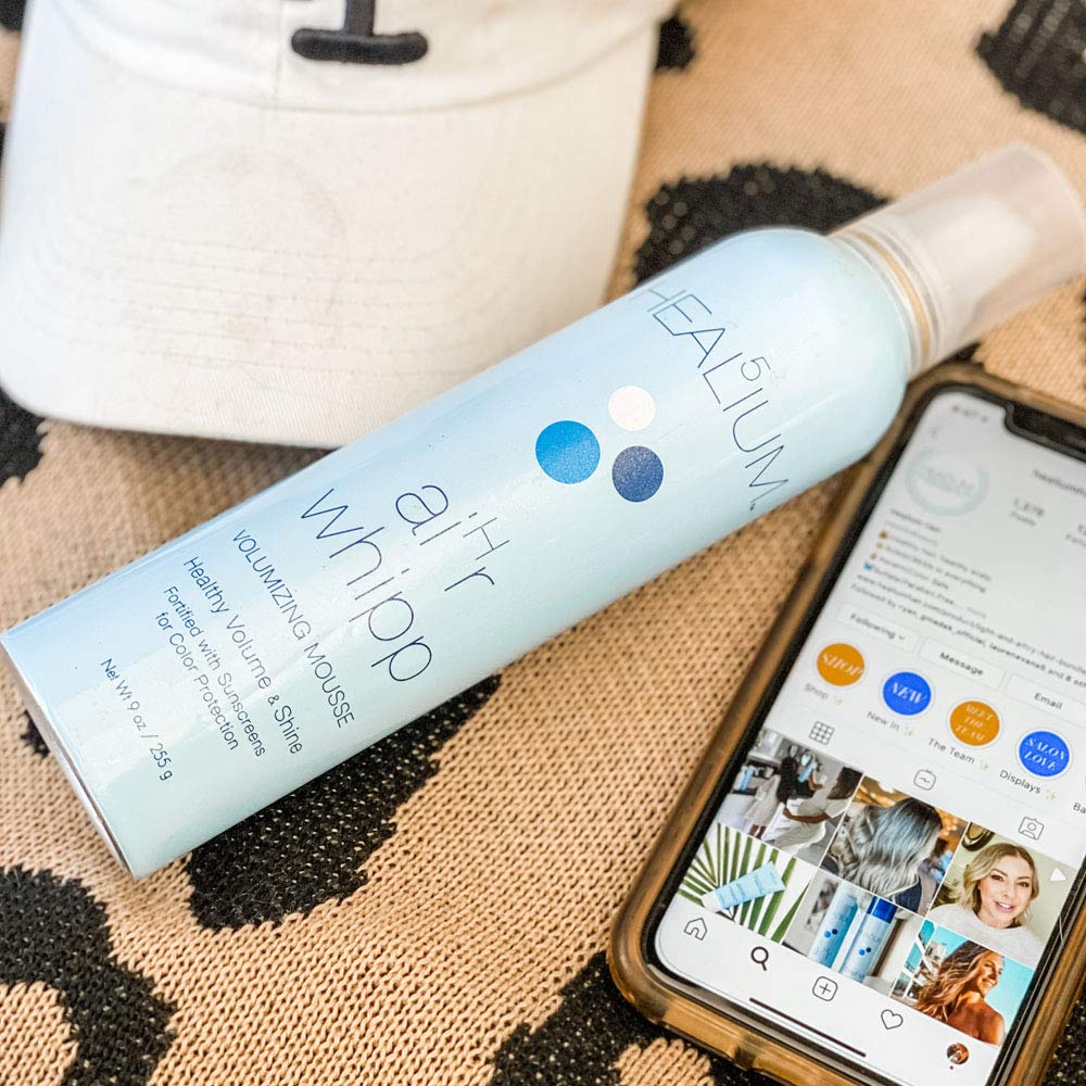 aiHr Whipp Mousse for Volumizing Fine, Thin Hair Weightless Clean Volume Thickening Quick Fix Hair Styling Foam Fortified with Wheat Germ Oil, Sunscreen UV Protection by Healium Hair : Hair Styling Mousses : Beauty