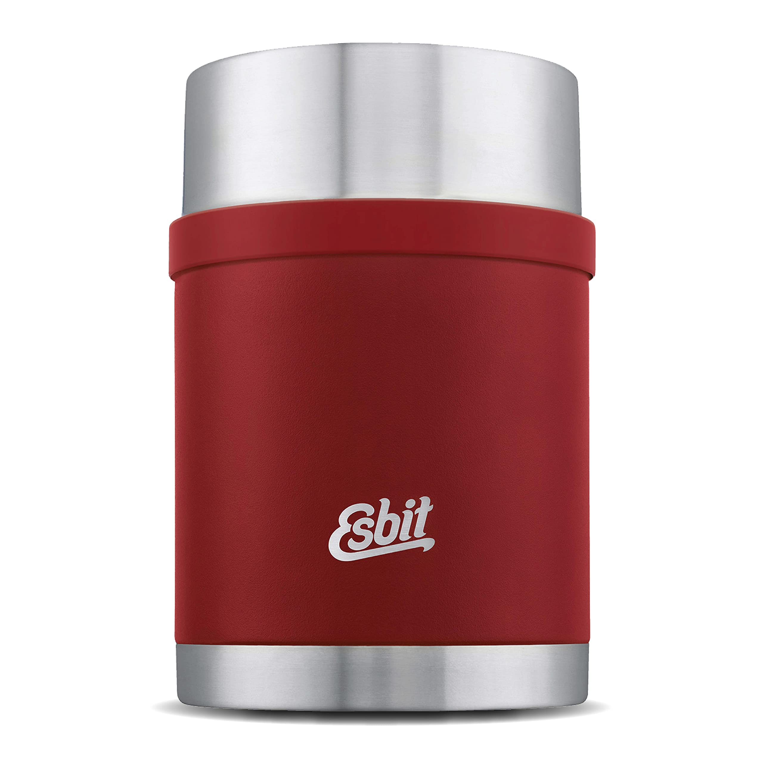 Esbit Sculptor Thermal Food Container 750 ml Burgundy Stainless Steel for Hot and Cold Food