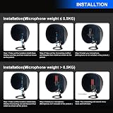 Aokeo Isolation Shield for Microphones 360° Foldable Studio Shield 14.4 x 12.8 view 5