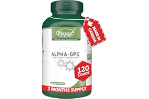 VORST Alpha GPC 600mg 120 Vegan Capsules | Bioavailable Choline Alfoscerate Supplement for Brain Health | Powder Pills | Alte