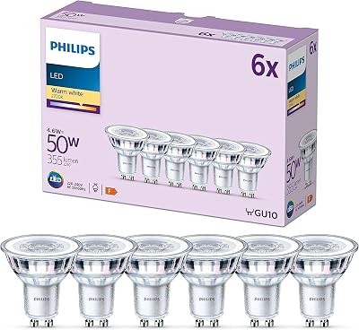 LED Classic GU10 Lampen 6er-Pack 50 W Reflektor LED Spots Warmweiß