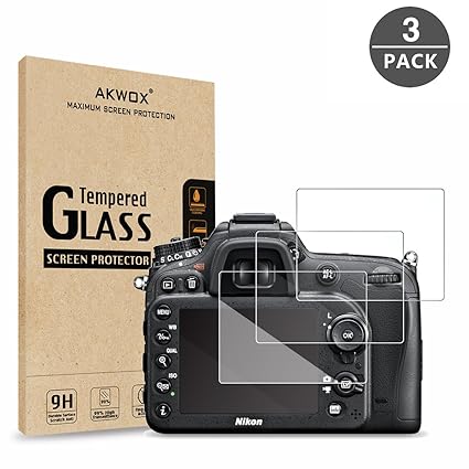 3-Unidades Protectores de Cristal Templado Compatible con Nikon ...