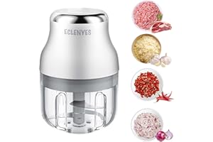 Electric Garlic Chopper, Mini Portable Veggie Chopper, Garlic Grinder Masher Onion Chopper, Blender to Vegetable, Wireless Fo