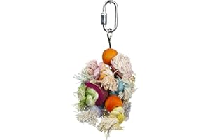 Penn-Plax Shaggy Kabob Bird Toy, Small