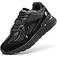 FitVille Extra Wide Walking Shoes for Men Wide Width Sneakers for Flat Feet Heel Pain Relief - Rebound Core