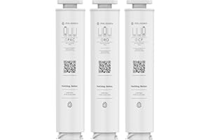 Melissani Replacement Filters for Countertop Reverse Osmosis Machine – Advanced 5-Stage Purification, Easy Installation, Long-Lasting Filtration Performance (RO + PAC + CF)