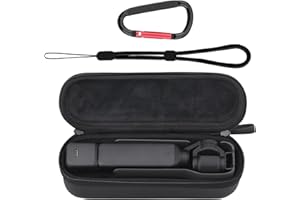 BRDRC Carrying Case for DJI Osmo Pocket 3, Portable Hard Storage Case, Carry Bag Pocket 3/Xtra Muse Accessories (Black)