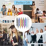 AUAUY Ballpoint Pens 12 Pack Mixed Colors Retractable Aluminum Pens 1mm Ink view 5