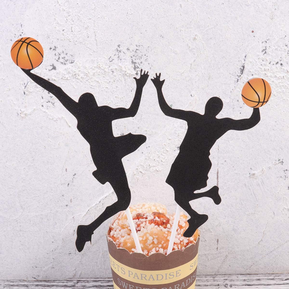 Ustensiles A Patisserie Patisserie Hemoton 25 Pcs Basketball Gateau Decoration Cager Joueur De Basket Ball Cupcake Toppers Choix De Basket Ball Pour La Fete Enfants Anniversaire Rodschinson Com