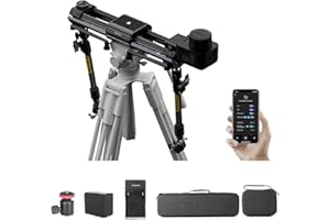 Zeapon SD-E5 Micro 3 E700 Motorized Camera Slider Double Distance w/Battery & Mini Ball Head, Dolly Track Video Stabilizer Rail for DSLR Camera Video Movie Photography Camcorder