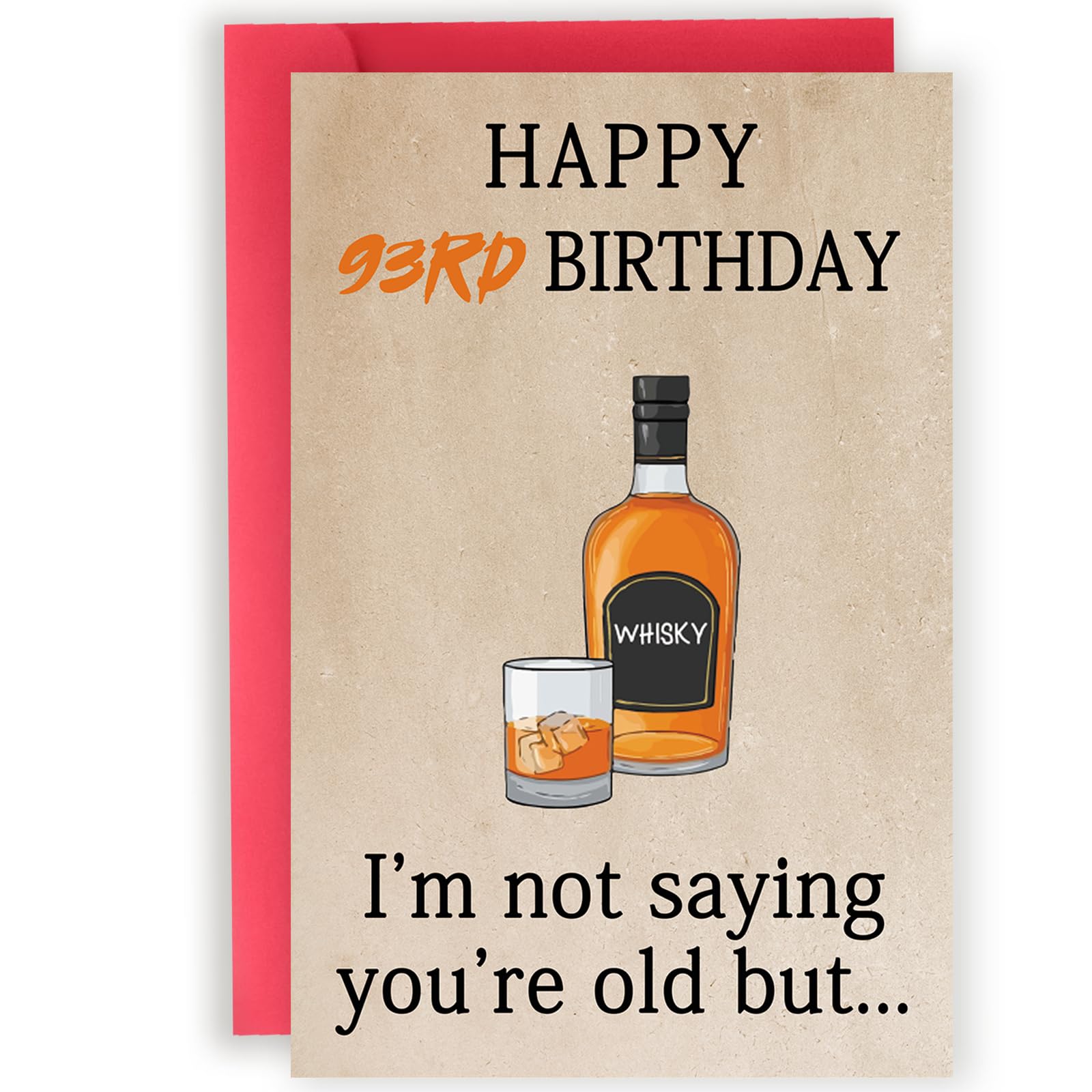 Photo 1 of Abeletree Happy 93rd Birthday Cards Gifts for Women Men, Funny 93 Year Old Birthday Decorations for Dad Mom Grandpa Grandma, Great 93rd Bday Gifts for Woman Man