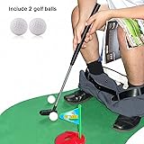 Herdro Toilet Golf, Mat Golf Game for Bathroom,Novelty Toy Training Accessory for Men Women and Kids