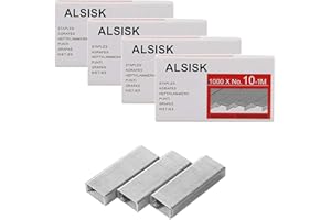 Alsisk Pack of 4000PCS No.10 Mini Staples(Smaller Than Standard Staples) .Silver