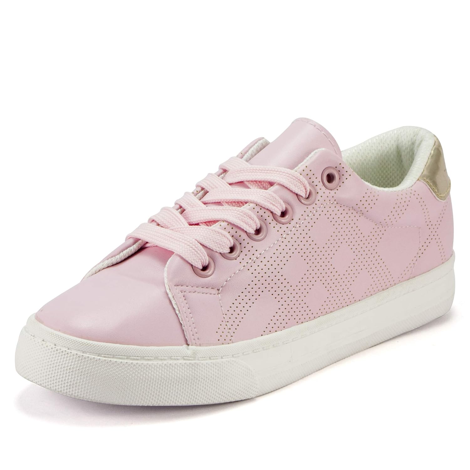 pink and chrome sneakers