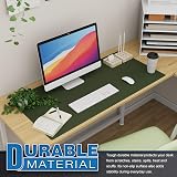 K KNODEL Large Office Leather Desk Mat 90x43cm Dark Green PVC Keyboard Pad view 5