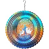 FONMY Stainless Steel Wind Spinner Worth Gifts Indoor Outdoor Garden Decoration Crafts Ornaments 12Inch Multi Color Life Tree