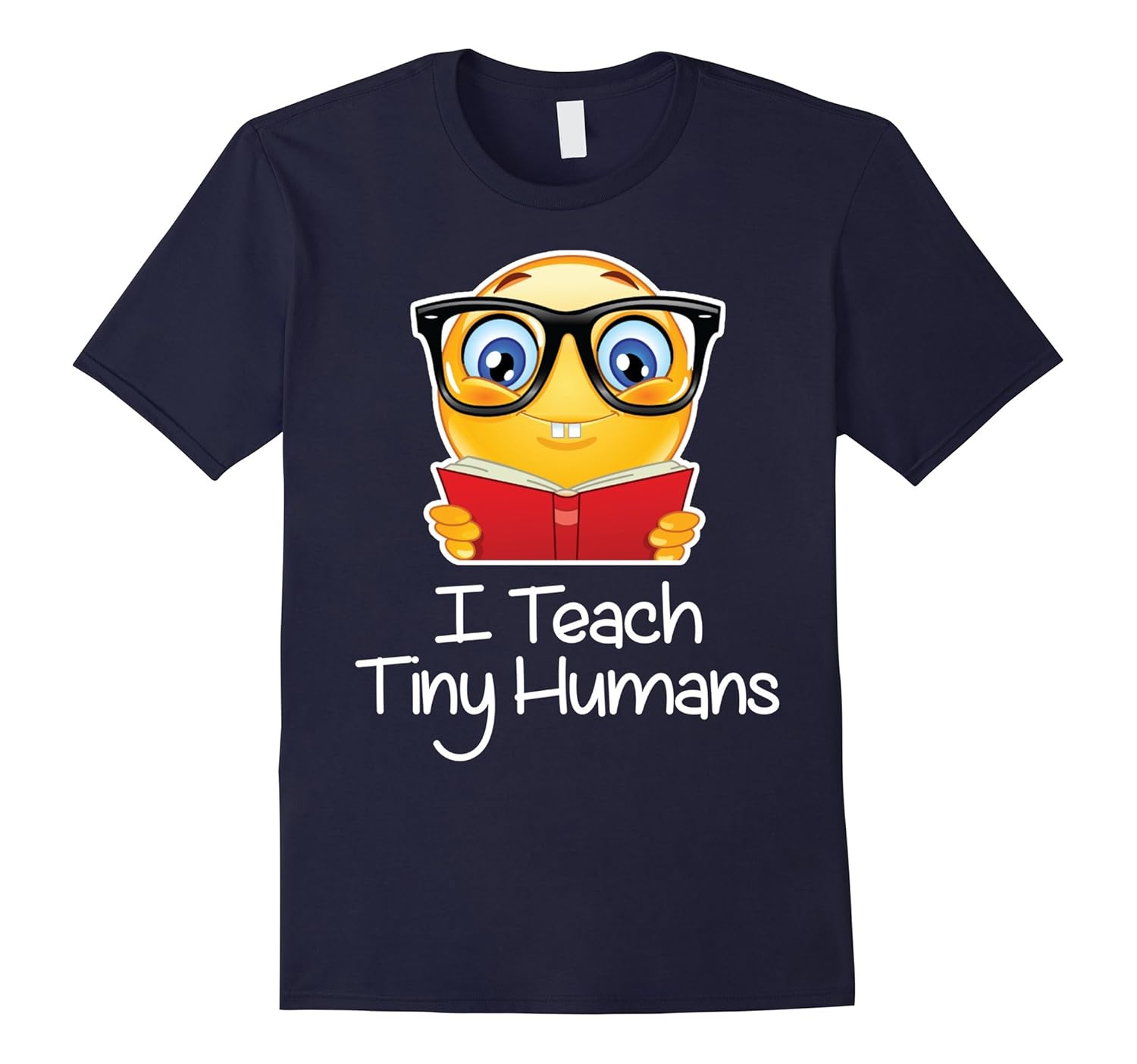 Teacher emoji TShirt Valentine Day I Teach Tiny Humans-ANZ