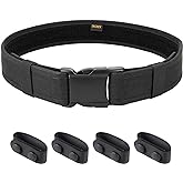 TACNEX Duty Belt 2" Nylon Utility Work Belt w/ 4 Keepers for Police Law Enforcement Corrections Security