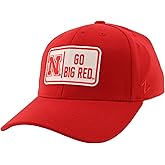 Nebraska Cornhuskers NCAA Officially Licensed Fitted Hat ZH Patch Defer Team Color, Medium