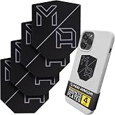 Mob Armor MobNetic Phone Magnet Plate, 4 Pack | 0.02" Thick Metal, 3M VHB Adhesive, Compatible w/ iPhone &amp; Android, For Phone Mounts on Cars, Trucks &amp; Motorcycles
