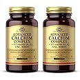 Solgar Advanced Calcium Complex - 120 Tablets, Pack of 2 - with Zinc, Boron, Vitamins D3 & K2 - Non-GMO, Gluten Free, Dairy Free - 60 Total Servings