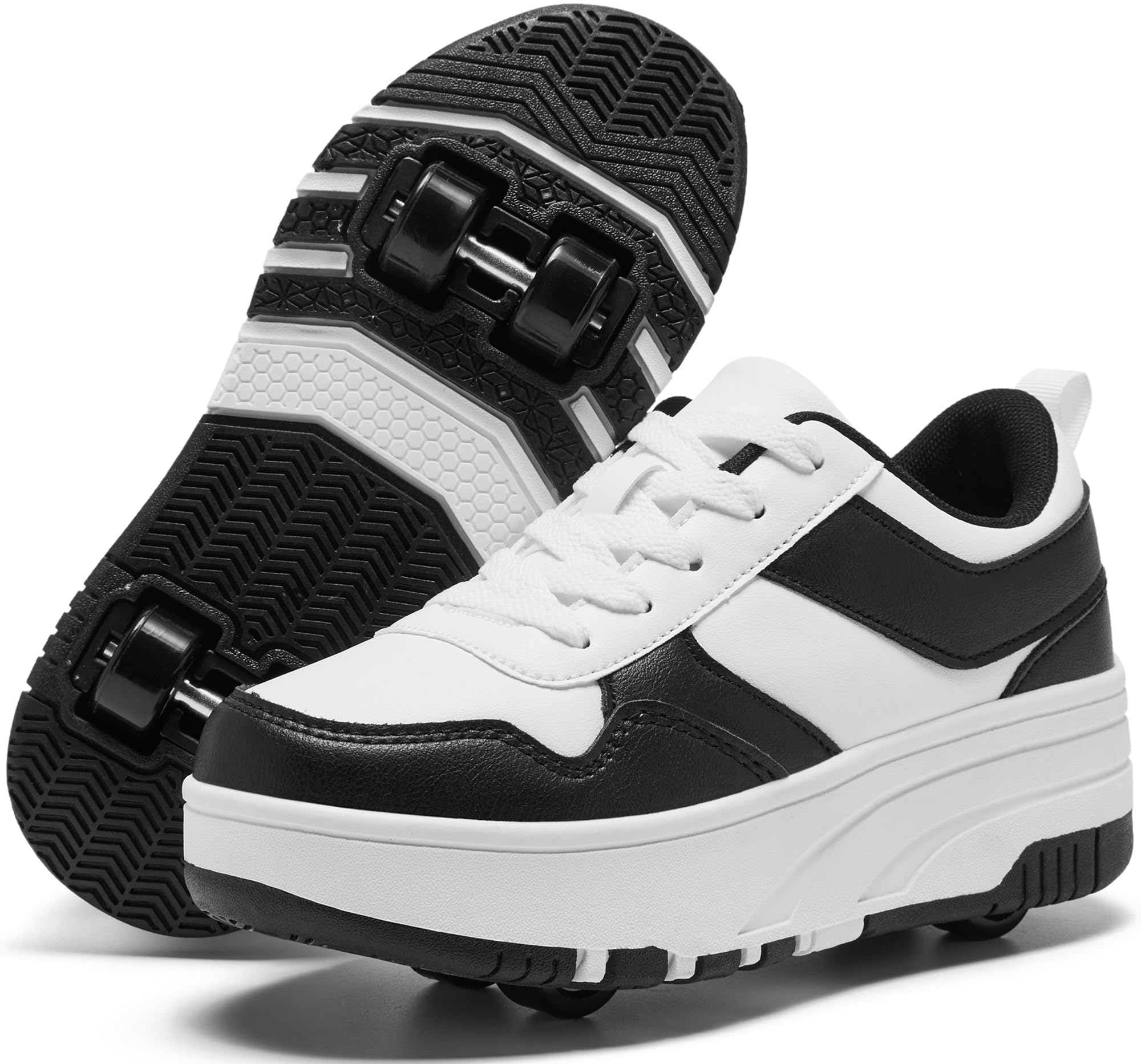 Photo 1 of ANEFUN Roller Skate Shoes for Kids Girls Boys Detachable Wheeled Fashion Sneakers EU 37