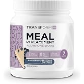 TransformHQ Meal Replacement Shake Powder (Blueberry Cheesecake) 7 Servings | Gluten-Free, GMO-Free