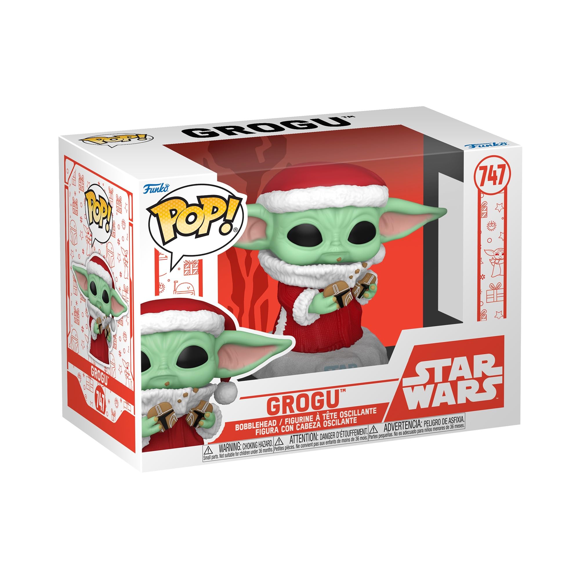 Funko Pop! Star Wars: Mando Holiday - Grogu (the Child, Baby Yoda) - the Mandalorian - Collectable Vinyl Figure - Gift Idea - Official Merchandise - Toys for Kids & Adults - TV Fans